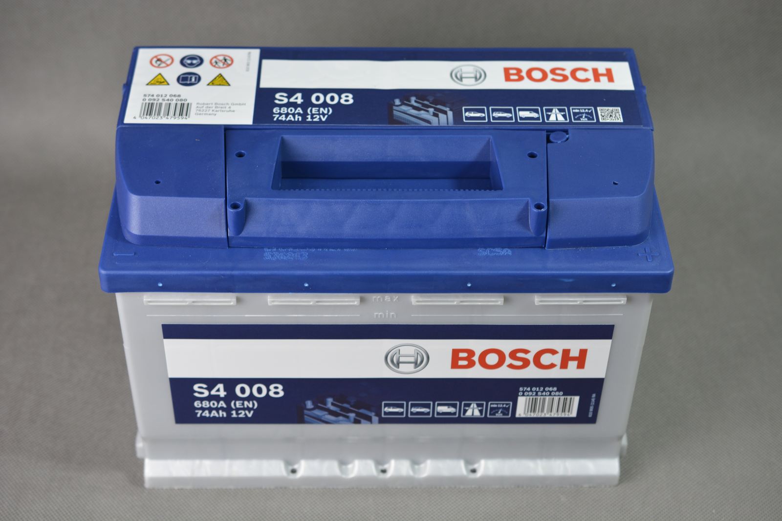 Autobatéria Bosch S4 12V 74Ah 680A 0 092 S40 080