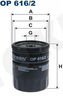 Olejový filter FILTRON OP616/2