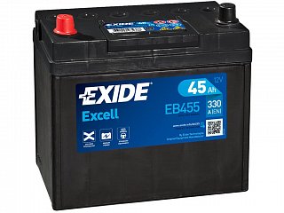 Akumulator EXIDE Excell 12V 45Ah 330A JAP L+ EB455