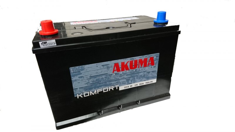 Autobatéria AKUMA Komfort 12V 95Ah 760A D31X 95