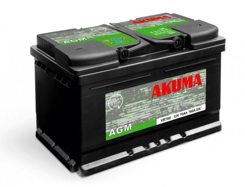 Autobatéria AKUMA AGM 12V 60Ah 680A VR 680