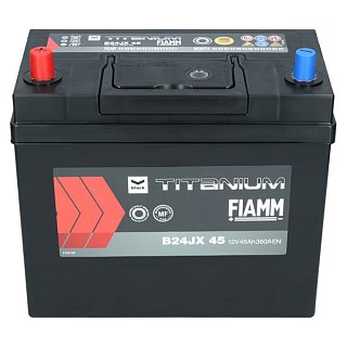 Fiamm Black Titanium 12V 45Ah 360A B24JX 45