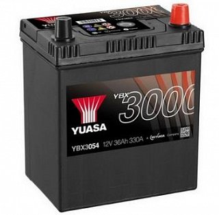 Akumulator YUASA Black 12V 36Ah 330A P+, YBX3054