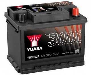 Akumulator YUASA Black 12V 62Ah 550A P+, YBX3027