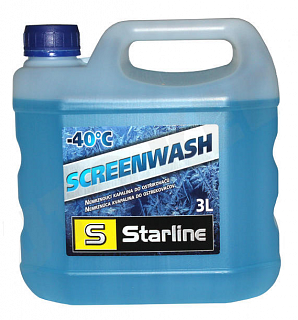 Zimná kvapalina do ostrekovačov STARLINE 3 litre (-40°C) NA SW-3