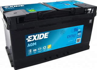 EXIDE AGM 12V 96Ah 850A EK960