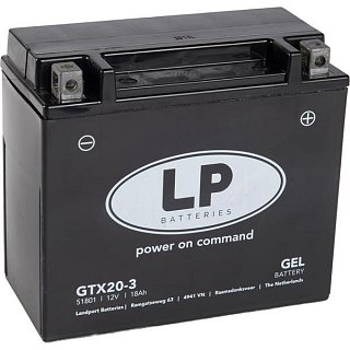 LP GEL GTX20L-BS 12V 18Ah 250A