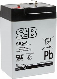 Akumulátor SSB SB5-6 6V 5Ah