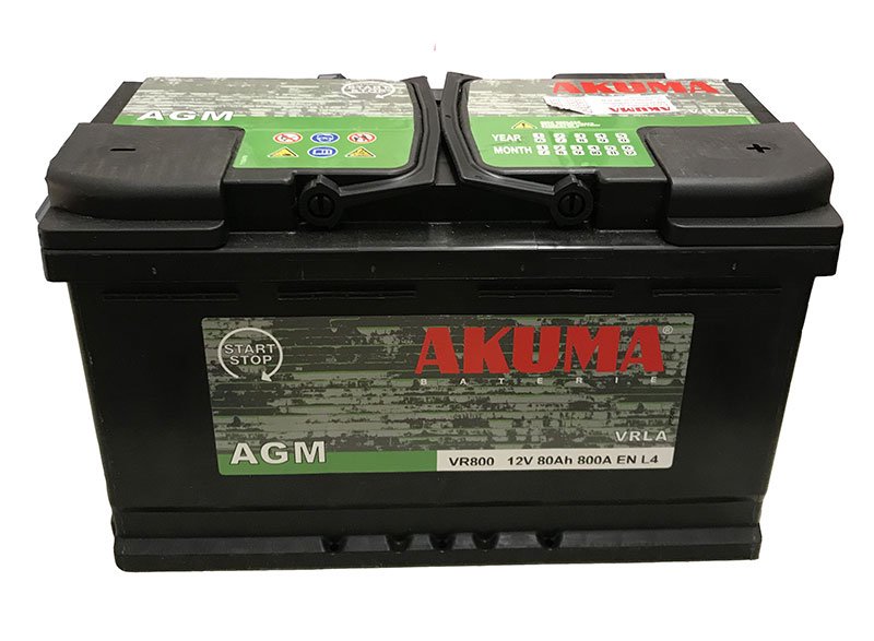 AKUMA AGM 12V 80Ah 800A VR 800