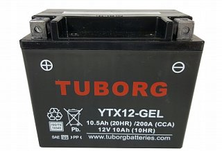Akumulátor Tuborg YTX12-GEL 12V 10Ah 200A
