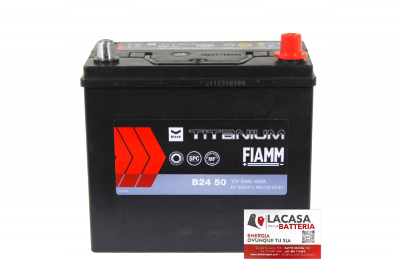 Fiamm Black Titanium 12V 50Ah 400A B24 50