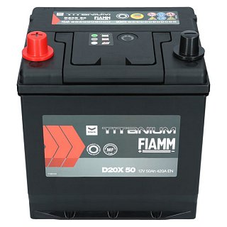 Fiamm Black Titanium 12V 50Ah 420A D20X 50