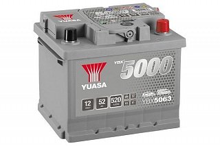 Yuasa 12V 52Ah 520A YBX5063