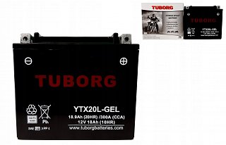 TUBORG YTX20L-GEL 12V 18,9AH 300A