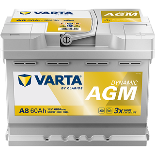 Varta Silver Dynamic AGM 12V 60Ah 680A 560 901 068